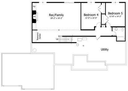 Basement for House Plan #098-00231