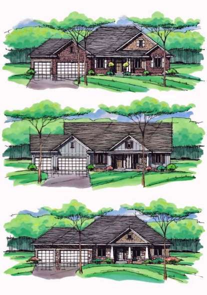 Cottage House Plan #098-00232 Elevation Photo