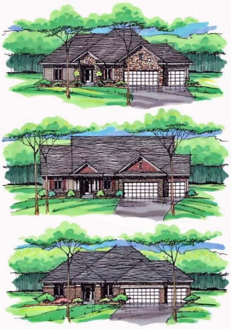 Country House Plan #098-00236 Elevation Photo