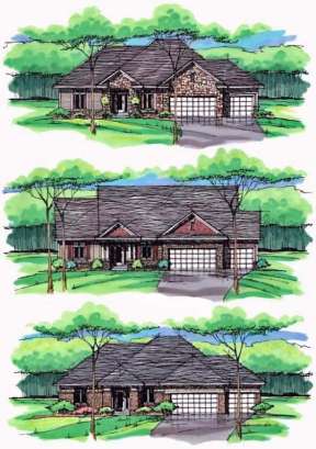 Country House Plan #098-00237 Elevation Photo