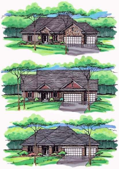 Country House Plan #098-00239 Elevation Photo