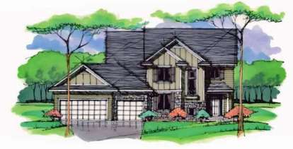 Traditional House Plan #098-00241 Elevation Photo