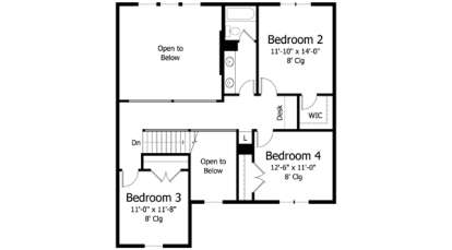 Second Floor for House Plan #098-00244