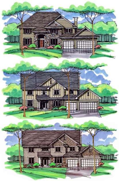 Traditional House Plan #098-00251 Elevation Photo