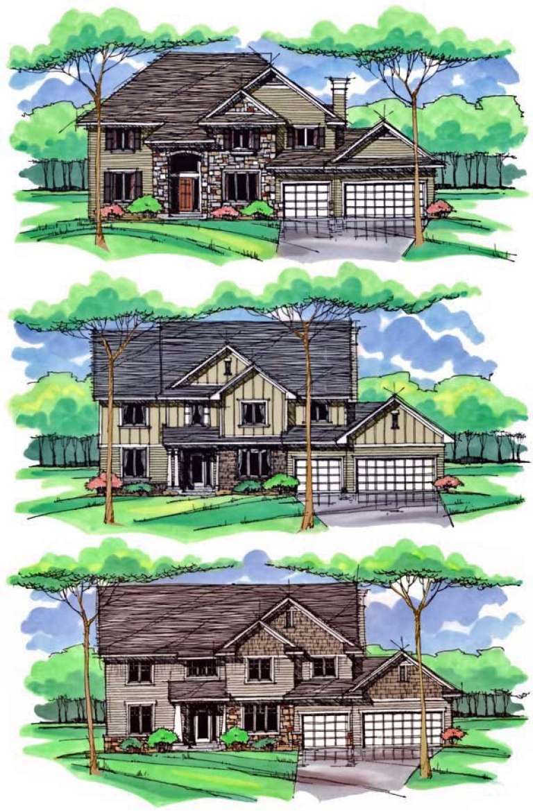 Traditional House Plan #098-00251 Elevation Photo