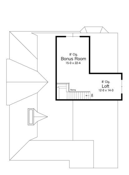 Second Floor for House Plan #098-00259