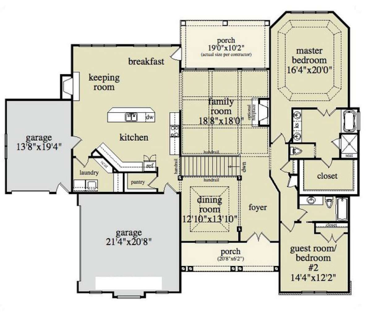 Floorplan 2 for House Plan #957-00015