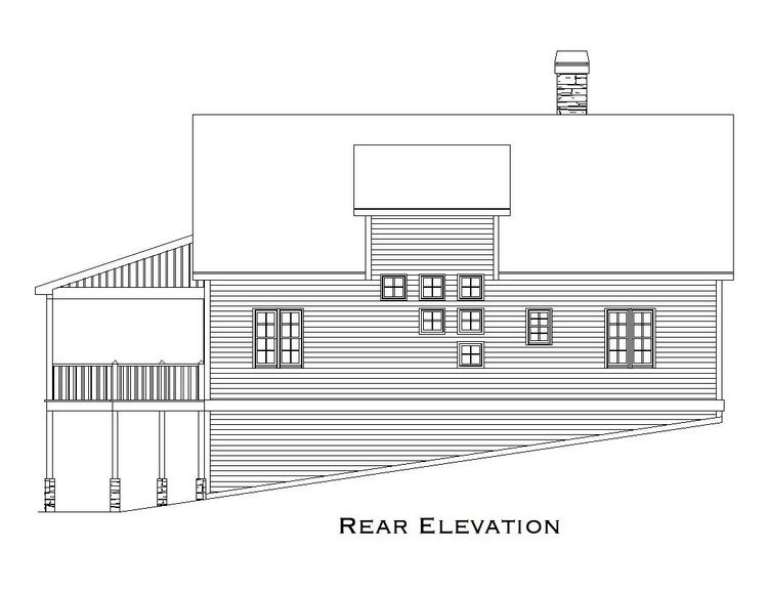 Mountain House Plan #957-00016 Elevation Photo