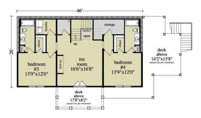 Floorplan 1 for House Plan #957-00016