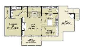 Floorplan 2 for House Plan #957-00016
