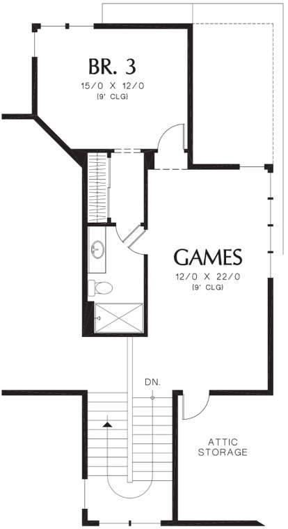 Second Floor for House Plan #2559-00017