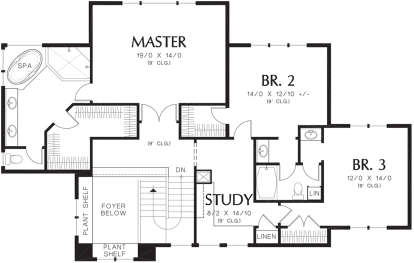 Second Floor for House Plan #2559-00018