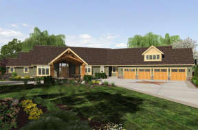 Craftsman House Plan #2559-00020 Elevation Photo