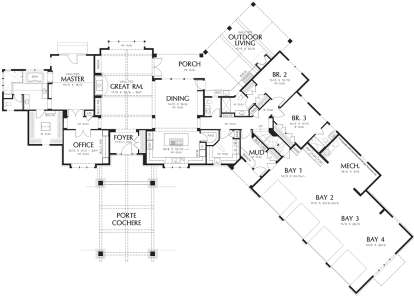 Main Floor for House Plan #2559-00020