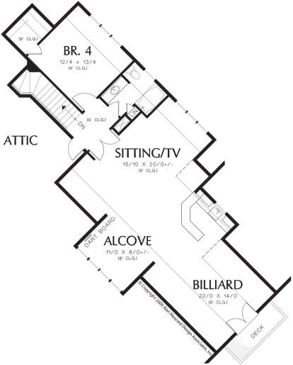 Second Floor for House Plan #2559-00020