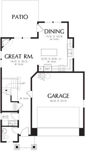 Main Floor for House Plan #2559-00024