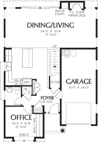 Main Floor for House Plan #2559-00031