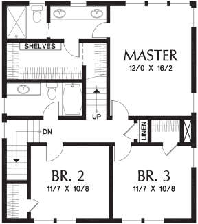 Second Floor for House Plan #2559-00033