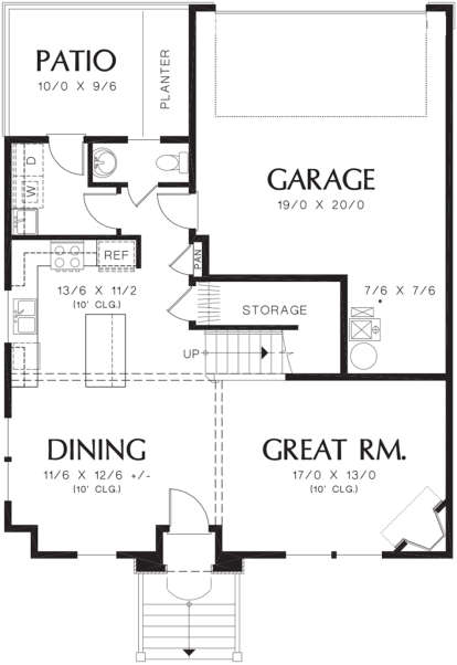 Main Floor for House Plan #2559-00037