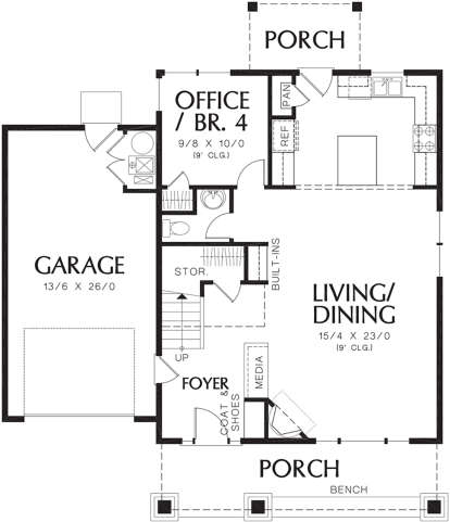 Main Floor for House Plan #2559-00039