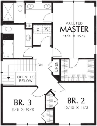 Second Floor for House Plan #2559-00039