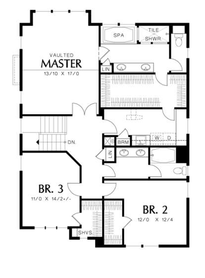 Floorplan 2 for House Plan #2559-00040