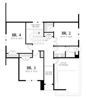 Floorplan 2 for House Plan #2559-00042