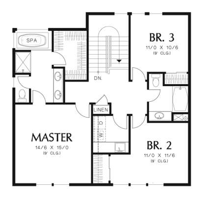 Floorplan 3 for House Plan #2559-00043