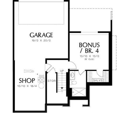 Floorplan 1 for House Plan #2559-00044