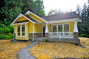Narrow Lot House Plan #2559-00045 Elevation Photo