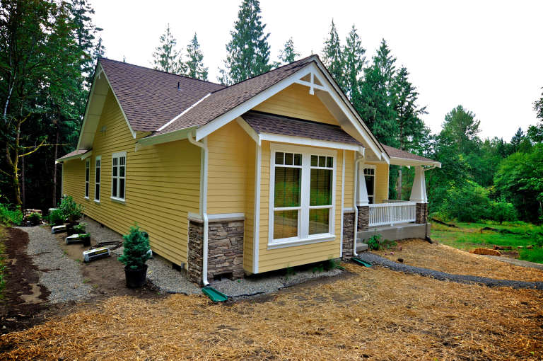 Narrow Lot House Plan #2559-00045 Elevation Photo