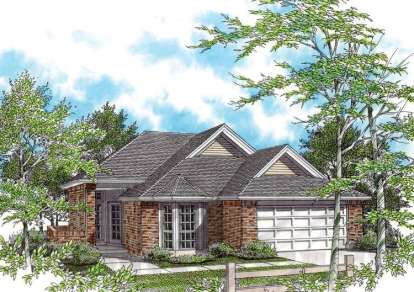 Ranch House Plan #2559-00048 Elevation Photo
