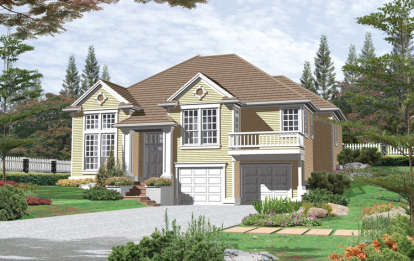 Split Foyer House Plan #2559-00049 Elevation Photo