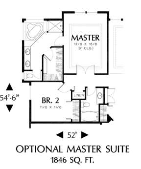 Floorplan 2 for House Plan #2559-00060