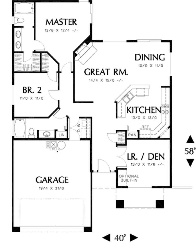 House Plan House Plan #11839 Drawing 1
