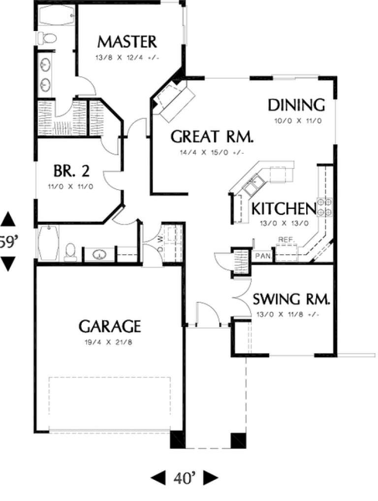 House Plan House Plan #11840 Drawing 1