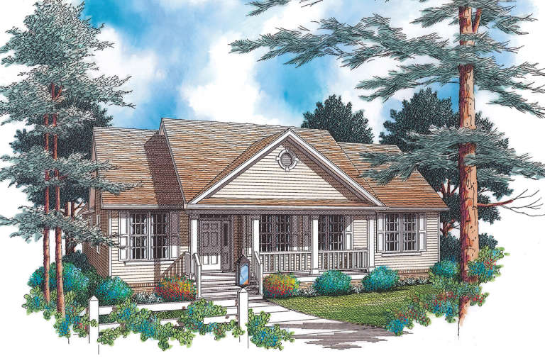 House Plan House Plan #11849 Front Elevation 