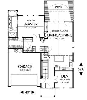Floorplan 2 for House Plan #2559-00074