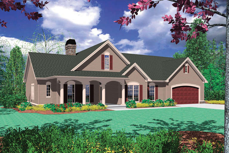Country House Plan #2559-00076 Elevation Photo