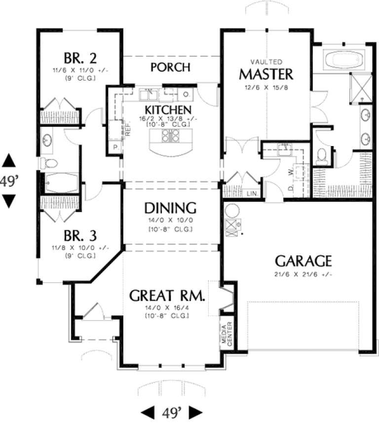 House Plan House Plan #11854 Drawing 1