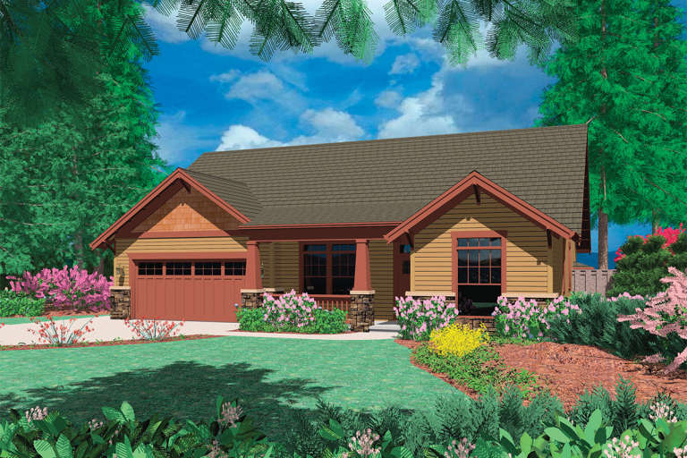 House Plan House Plan #11859 Front Elevation 
