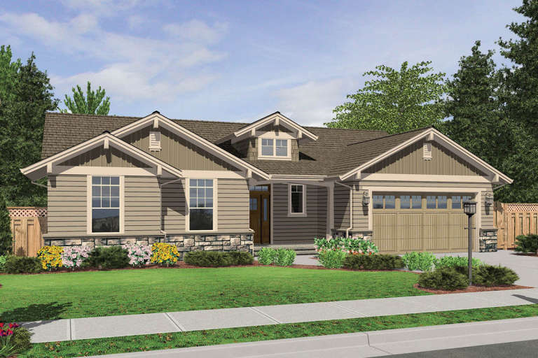 Craftsman House Plan #2559-00086 Elevation Photo