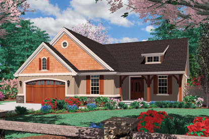 European House Plan #2559-00088 Elevation Photo