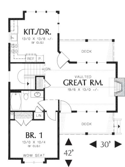 Floorplan 2 for House Plan #2559-00091