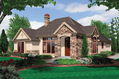 European House Plan #2559-00097 Elevation Photo