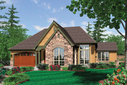 European House Plan #2559-00100 Elevation Photo