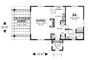 Floorplan 1 for House Plan #2559-00102