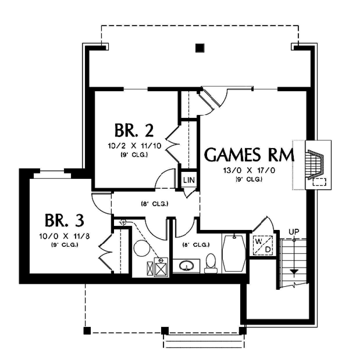 Floorplan 1 for House Plan #2559-00103