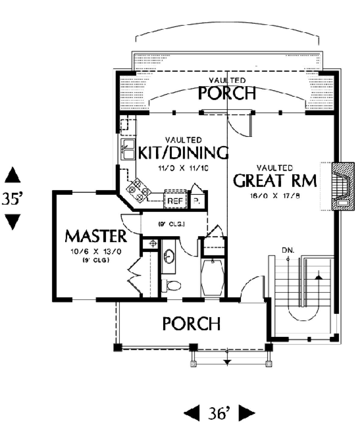 Floorplan 2 for House Plan #2559-00103