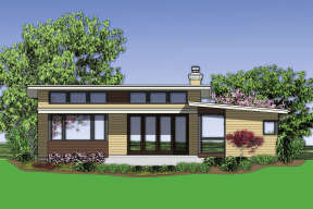Contemporary House Plan #2559-00104 Elevation Photo